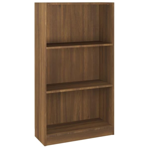 vidaXL Bokhylle brun eik 60x24x109 cm konstruert tre