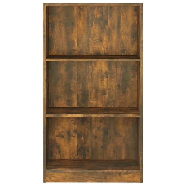 vidaXL bogreol 60x24x109 cm konstrueret træ røget egetræsfarve