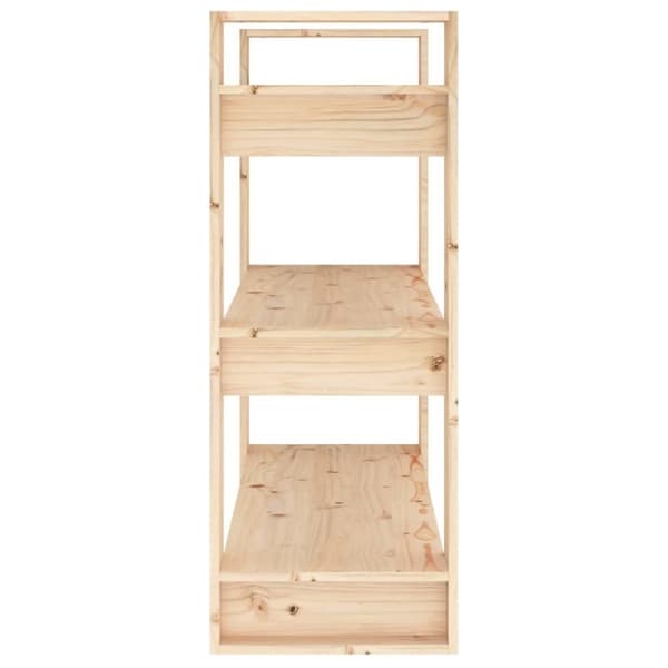 vidaXL bogreol/rumdeler 80x35x91 cm massivt fyrretræ