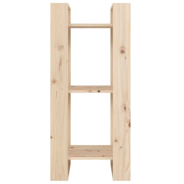 vidaXL bogreol/rumdeler 41x35x91 cm massivt fyrretræ