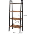 Miniatyrbillede 3 af 7: Vintage stil reol med fem hylder og en metalramme 56 x 172 x 34 cm