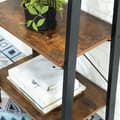 Miniatyrbillede 5 af 7: Vintage stil reol med fem hylder og en metalramme 56 x 172 x 34 cm