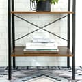 Miniatyrbillede 6 af 7: Vintage stil reol med fem hylder og en metalramme 56 x 172 x 34 cm