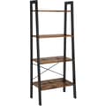 Miniatyrbillede 1 af 7: Vintage stil reol med fem hylder og en metalramme 56 x 172 x 34 cm
