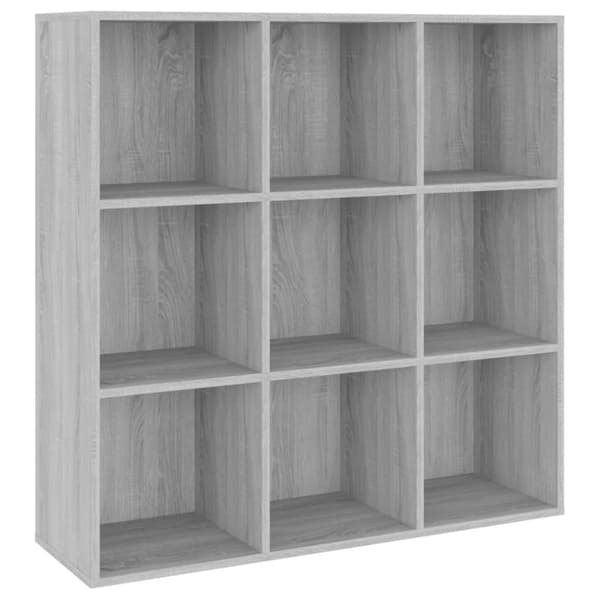 vidaXL bogreol 98x29x97,5 cm grå sonoma-eg