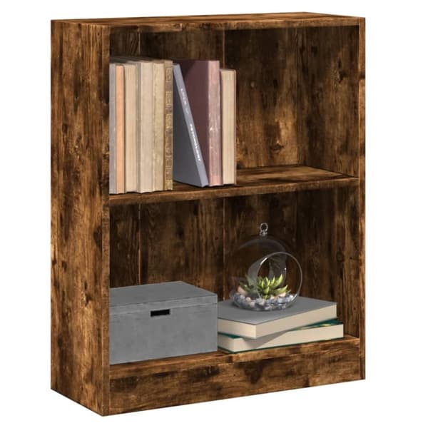 vidaXL bogreol 60x24x76 cm konstrueret træ sonoma-egetræsfarve