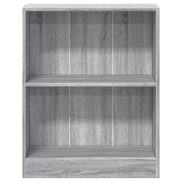 vidaXL bogreol 60x24x76 cm konstrueret træ grå sonoma-eg