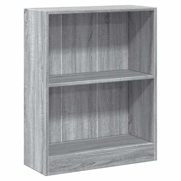 vidaXL bogreol 60x24x76 cm konstrueret træ grå sonoma-eg