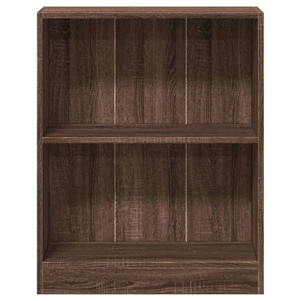 vidaXL Bokhylla brun ek 60x24x76 cm konstruerat trä