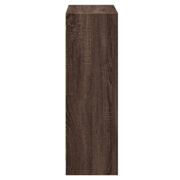vidaXL Bokhylla brun ek 60x24x76 cm konstruerat trä
