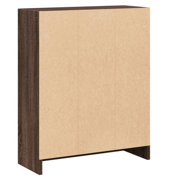 vidaXL Bokhylla brun ek 60x24x76 cm konstruerat trä