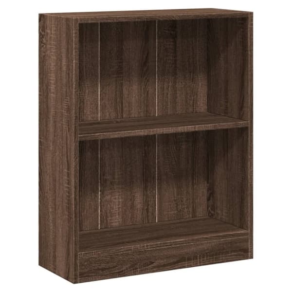 vidaXL Bokhylla brun ek 60x24x76 cm konstruerat trä