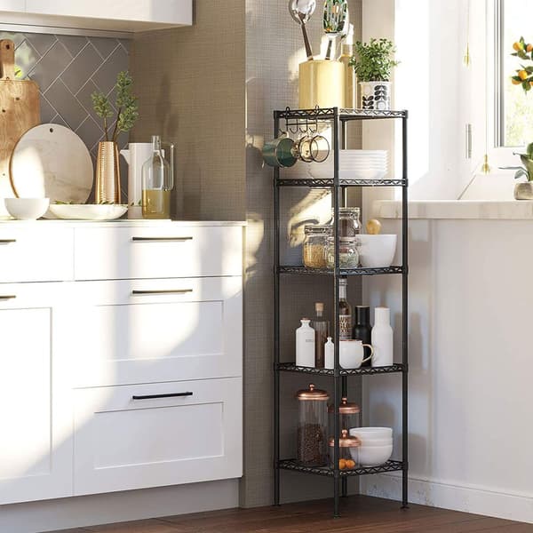 Badrumsställ - Metal Standing Rack - Robust - 30 x 30 x 123,5 cm