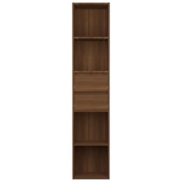 vidaXL bogreol 36x30x171 cm konstrueret træ brun egetræ