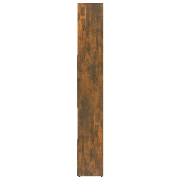 vidaXL Bokhylle røkt eik 67x24x161 cm konstruert tre