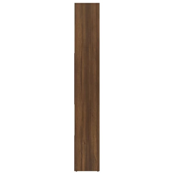 vidaXL Bokhylle brun eik 67x24x161 cm konstruert tre