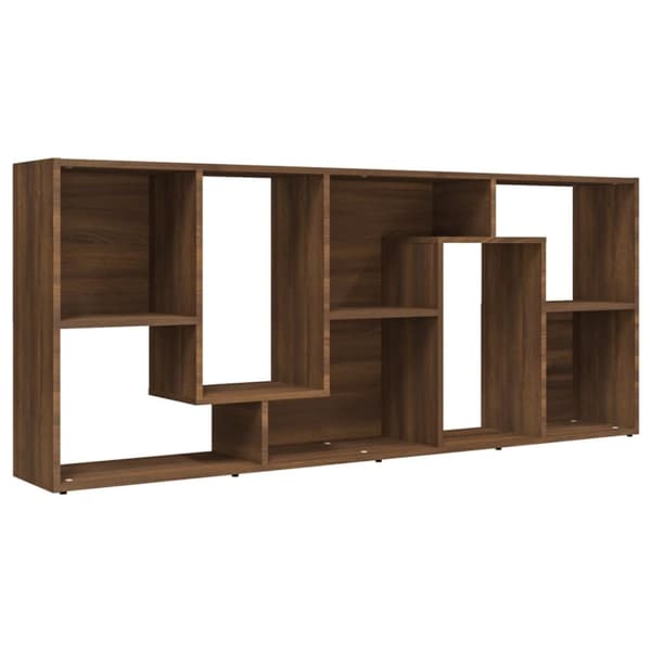 vidaXL Bokhylle brun eik 67x24x161 cm konstruert tre