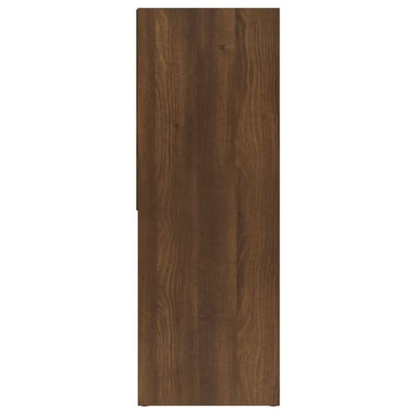 vidaXL Bokhylle brun eik 67x24x161 cm konstruert tre