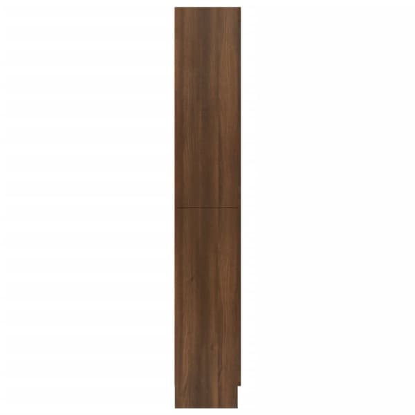 vidaXL Vitrineskap brun eik 82,5x30,5x185,5 cm konstruert tre