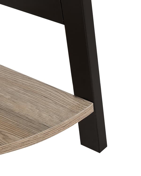 Bokhylle Svart Lyst tre 163 x 44 cm 5 nivåer Bokreol Oppbevaring Stue Kontor