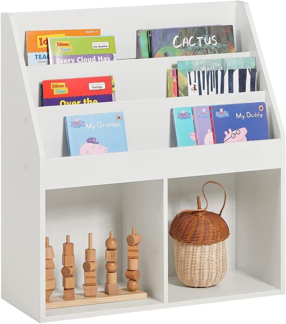 Rootz Children Kids Bookcase Book Shelf Storage Display Rack Organizer Holder