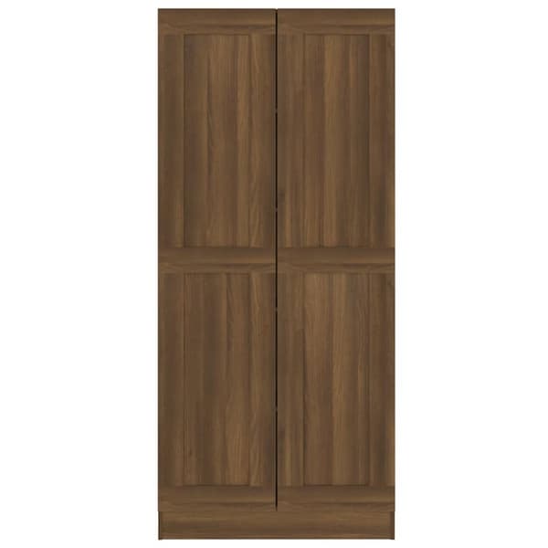 vidaXL bogskab 82,5x30,5x185,5 cm konstrueret træ brun egetræsfarve