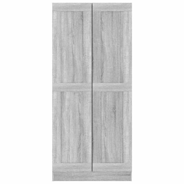 vidaXL bogskab 82,5x30,5x185,5 cm konstrueret træ grå sonoma-eg