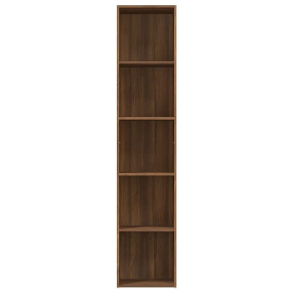 vidaXL bogreol 40x30x189 cm konstrueret træ brun egetræsfarve