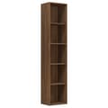Miniatyrbillede 1 af 8: vidaXL bogreol 40x30x189 cm konstrueret træ brun egetræsfarve