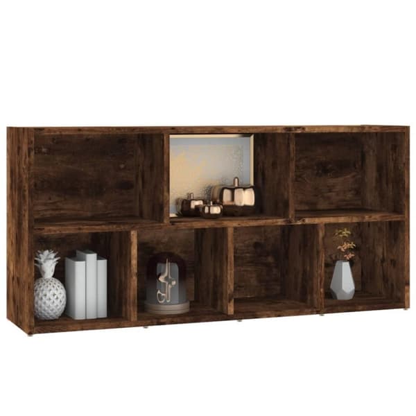 vidaXL bogreol 50x25x106 cm røget egetræsfarve