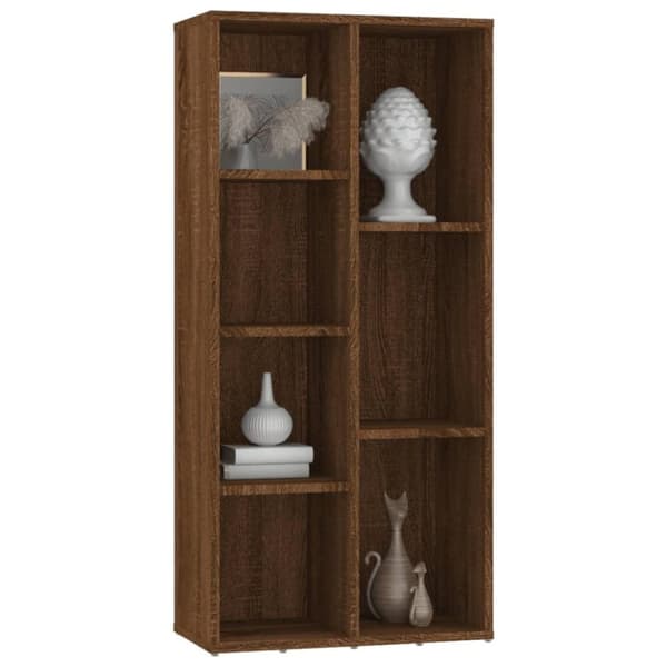 vidaXL Kirjahylly ruskea tammi 50x25x106 cm