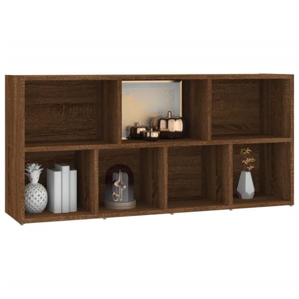 vidaXL Kirjahylly ruskea tammi 50x25x106 cm