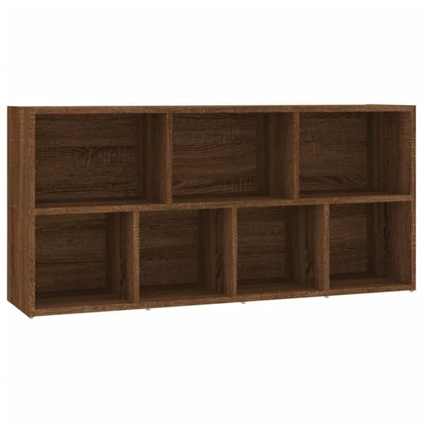 vidaXL Kirjahylly ruskea tammi 50x25x106 cm