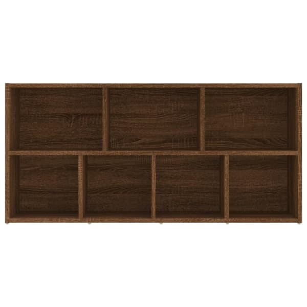vidaXL Kirjahylly ruskea tammi 50x25x106 cm