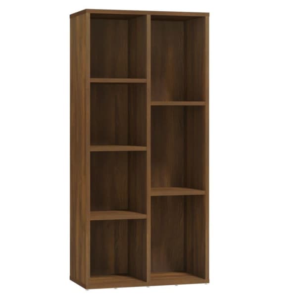 vidaXL Kirjahylly ruskea tammi 50x25x106 cm