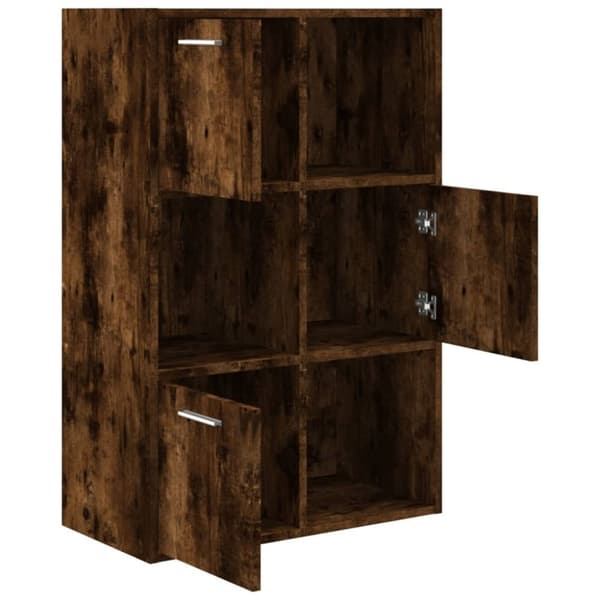 vidaXL opbevaringsskab 60x29,5x90 cm røget egetræsfarve