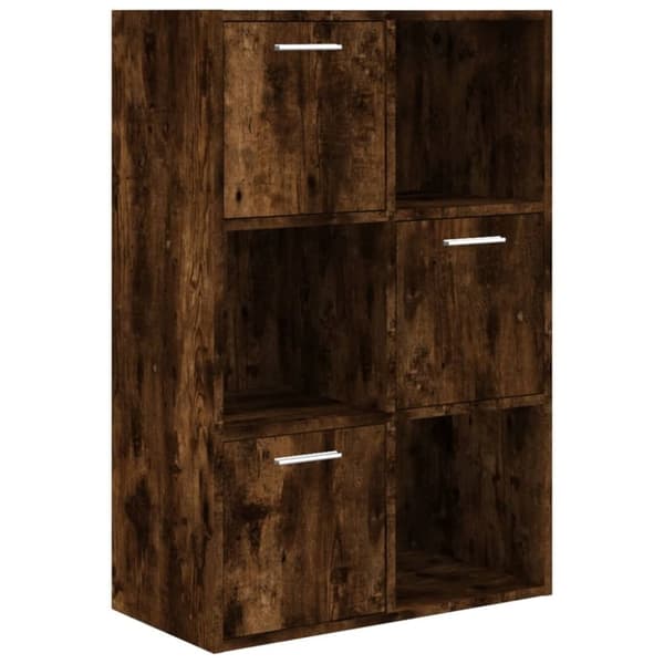 vidaXL opbevaringsskab 60x29,5x90 cm røget egetræsfarve