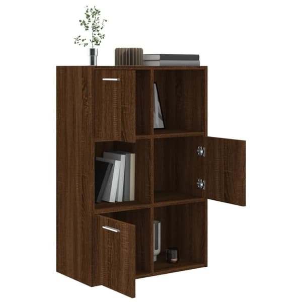 vidaXL opbevaringsskab 60x29,5x90 cm brun egetræsfarve
