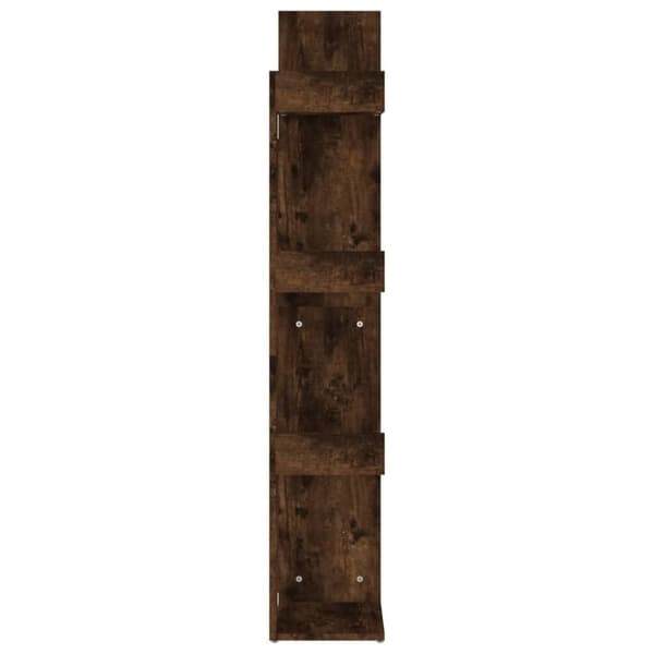 vidaXL bogreol 48x25,5x140 cm konstrueret træ røget egetræsfarve