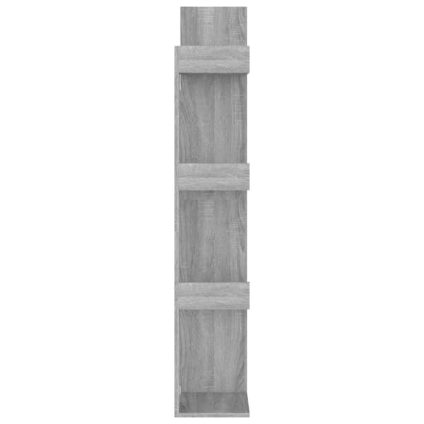 vidaXL bogreol 48x25,5x140 cm konstrueret træ grå sonoma-eg
