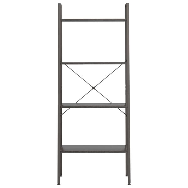vidaXL Hylla 4 plan svart 56x35x140 cm