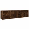 Miniatyrbilde 7 av 11: vidaXL Bokhylle/TV-benk røkt eik 36x30x143 cm konstruert tre