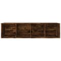 Miniatyrbilde 8 av 11: vidaXL Bokhylle/TV-benk røkt eik 36x30x143 cm konstruert tre