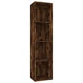 Miniatyrbilde 1 av 11: vidaXL Bokhylle/TV-benk røkt eik 36x30x143 cm konstruert tre