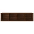 Miniatyrbilde 8 av 11: vidaXL Bokhylle/TV-benk brun eik 36x30x143 cm konstruert tre