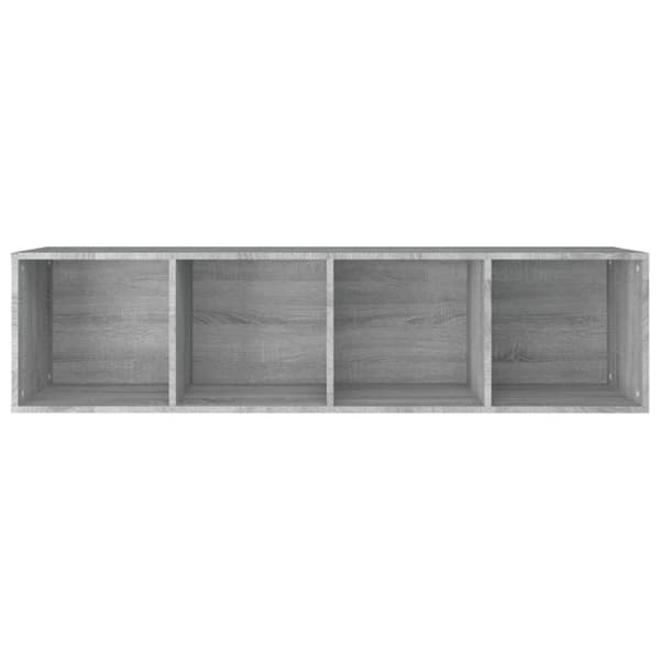 vidaXL Bokhylla/tv-bänk Grå sonoma 36x30x143 cm konstruerat trä