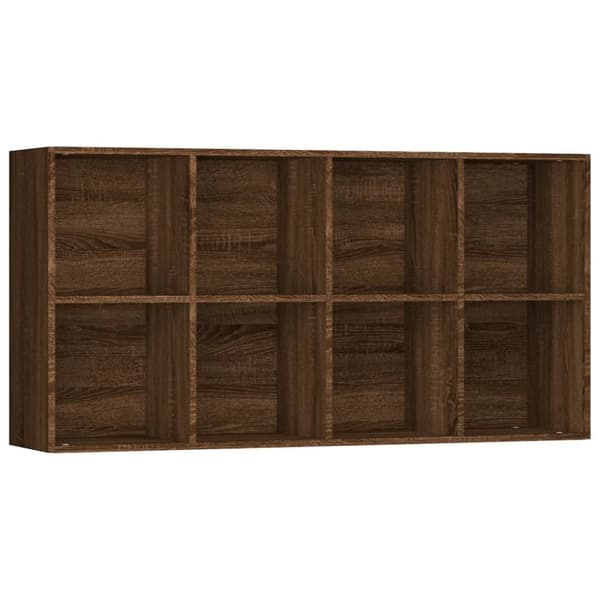 vidaXL Bokhylle/skjenk brun eik 66x30x130 cm konstruert tre
