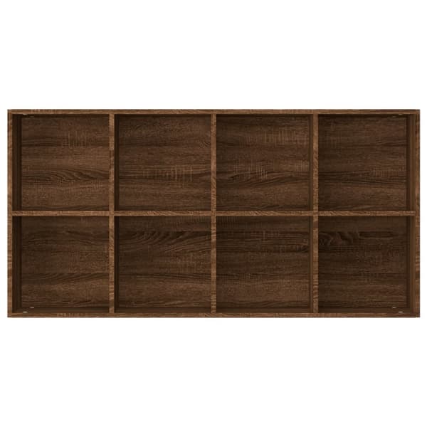 vidaXL Bokhylle/skjenk brun eik 66x30x130 cm konstruert tre