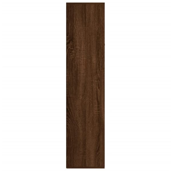 vidaXL Bokhylle/skjenk brun eik 66x30x130 cm konstruert tre