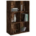 Miniatyrbilde 3 av 11: vidaXL Bokhylle/skjenk røkt eik 66x30x98 cm konstruert tre
